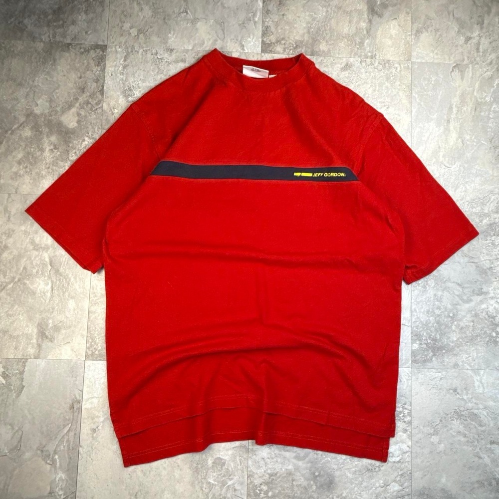 Vintage Red and Black Jeff Gordon Chase Authentics Nascar T Shirt XL